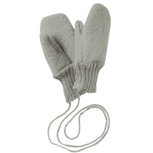 Mănuși din lână fiarta Disana - Grey