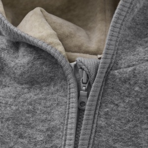 Overall dublat lână fiartă Huttelihut - Grey