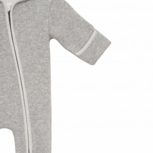 Overall din lână fiartă cu mănuși și botoșei, Stapf - Grey/Natur