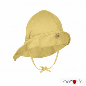 Pălărie ajustabilă ManyMonths Original cânepă si bumbac - Citron Curd