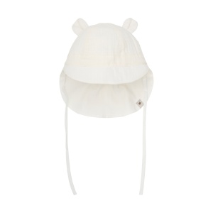 Pălărie teddy din muselină, HUTTEliHUT - Antique White