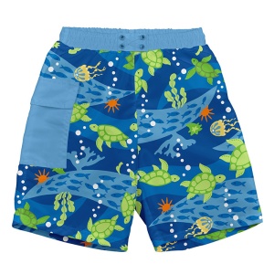 Pantaloni cu scutec de inot integrat Iplay UPF 50+ - Royal Turtle Journey