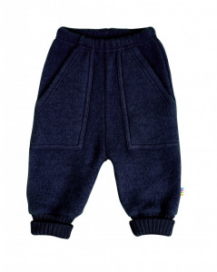Pantaloni lână merinos fleece Joha - Basic Navy