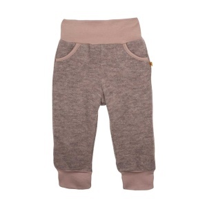 Pantaloni lână merinos fleece Pure Pure - Stone Grey