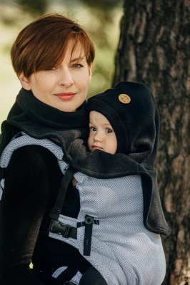 Pieptar 2 in 1 pentru mama si bebe, Lennylamb, Black