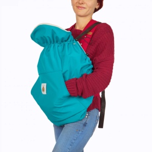 Protectie din softshell pentru marsupiu Kangaroo - Turquoise
