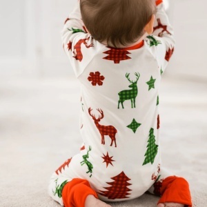 Salopetă din bambus Zipster - Reindeer