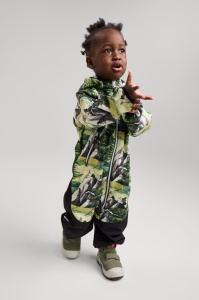 Salopetă softshell Reima  Moomin Skyddad,  Light Lime