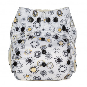 Scutec textil refolosibil cu buzunar Baba+Boo Sunshine