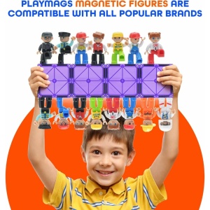 Set Playmags - 15 figurine magnetice mari Jumbo