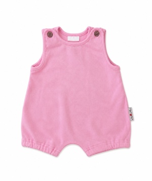 Summersuit Manymonths cânepă și bumbac - Strawberry Milk