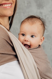 Wrap tesut Lennylamb - CAFFE LATTE - size M (4,6m)