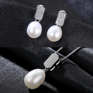 set perle naturale albe merida