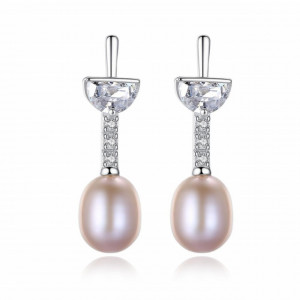 Cercei perle naturale AG925 Sandra (3 culori)