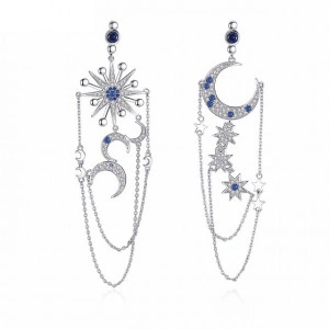 Cercei albastri Midnight