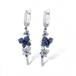 Cercei argint Fleur Glamour