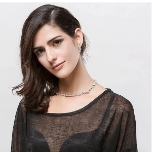 cercei eleganti albi