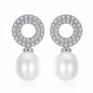 Cercei argint perle naturale Paulina (3 culori)