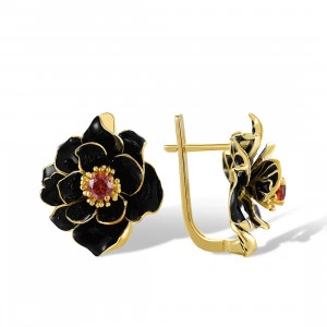 Cercei negrii eleganti