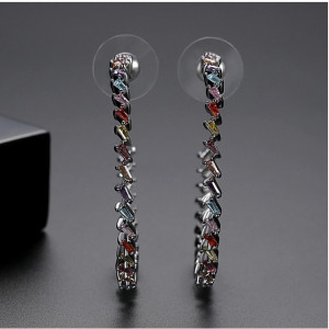 Cercei swarovski rotunzi