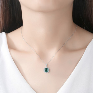 colier argint lady emerald
