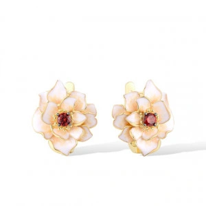 Cercei aurii din argint Fleur D'Or