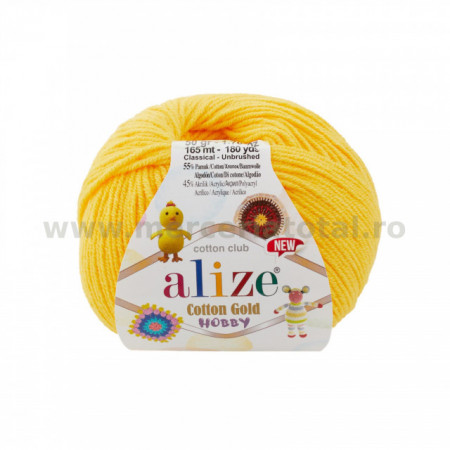 Alize Cotton Gold Hobby New 216 dark yellow