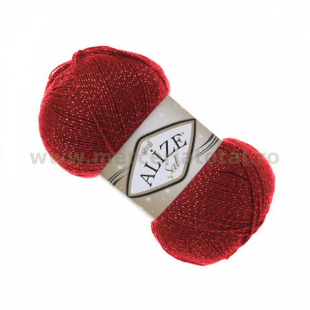 Alize Şal Simli 56 red