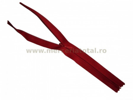 Fermoar ascuns 20cm rosu