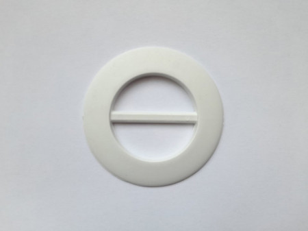 Catarama plastic rotunda 65/40mm alb
