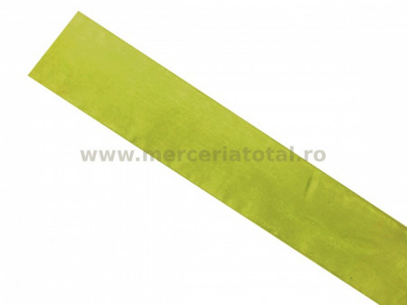 Panglica organza 40mm galben