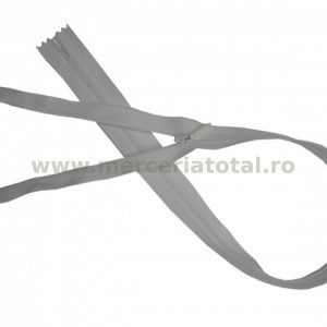 Fermoar ascuns 50cm alb