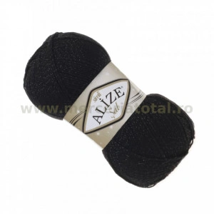 Alize Şal Simli 60 black