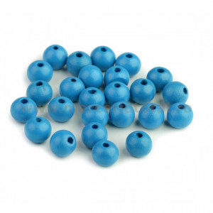 Margele lemn bleu 10mm