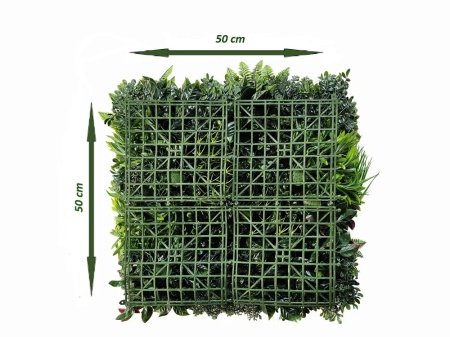 VV 9003 GreenWall Puzzle ABCD-perete verde artificial 0,5mx0,5m - Img 4