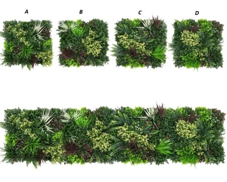 VV 9003 GreenWall Puzzle ABCD-perete verde artificial 0,5mx0,5m - Img 5