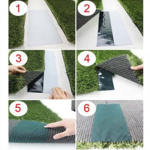 Banda autoadeziva 15 cm x 5 m -pentru imbinarea gazonului artificial,sintetic - Img 2