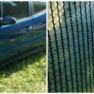 PLASA VERDE plastic -umbrire,mascare,camuflaj -2x10m,80 gr/mp - Img 2