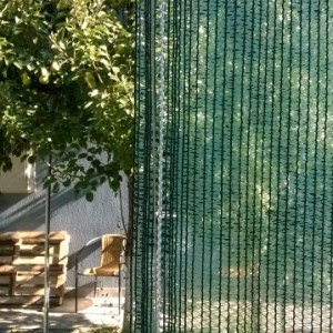 PLASA VERDE plastic-umbrire, mascare, camuflaj- 1,8x10m,80 gr/mp - Img 2