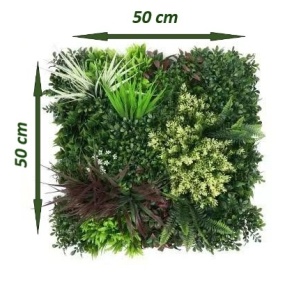VV 9003 GreenWall Puzzle ABCD-perete verde artificial 0,5mx0,5m - Img 2