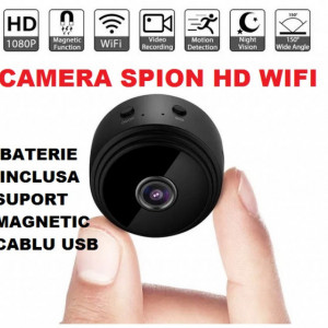 Mini Camera Video model spion, camera video ascunsă wireless WiFi HD 1080P inregistrare pe SD card