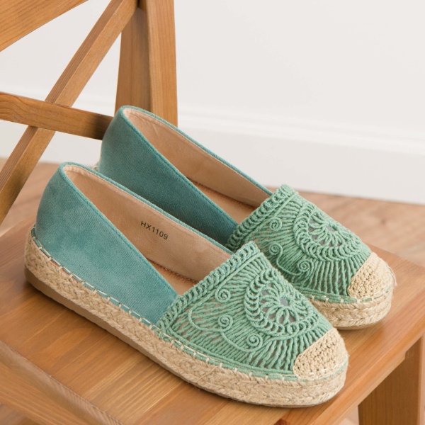 Espadrile cod HX1109 Green