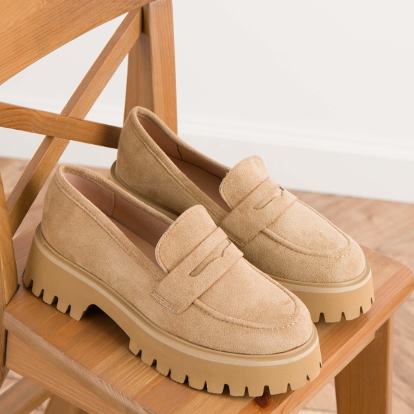 Pantofi casual cod B021-13 Camel