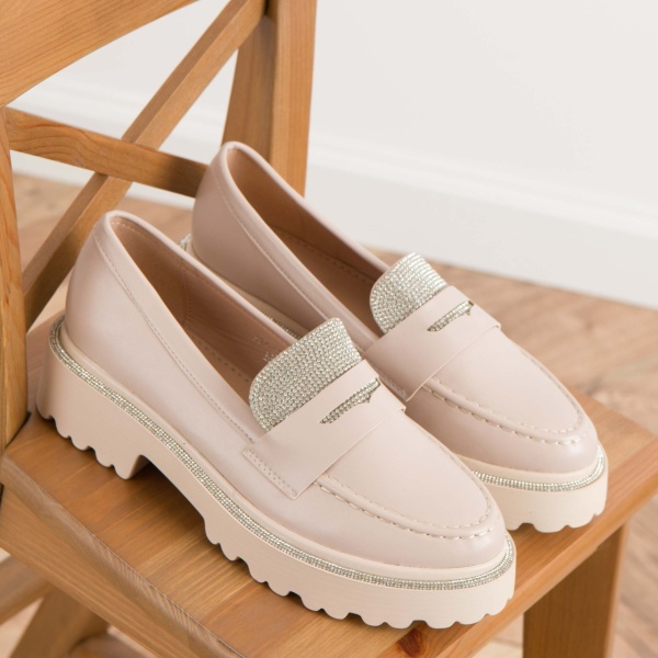 Pantofi casual cod X24-1212B Beige