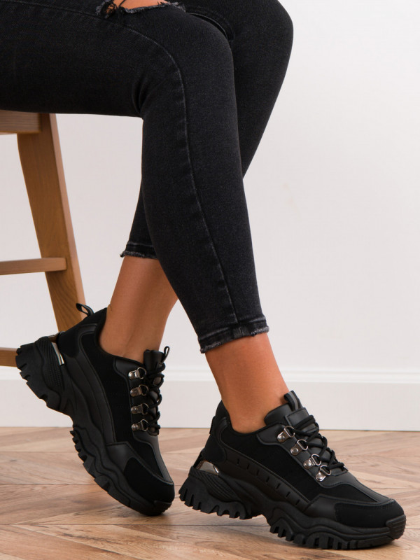Pantofi sport cod H160 Black/Gun