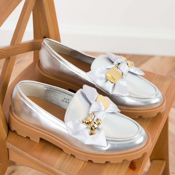 Pantofi casual cod 8026 Silver