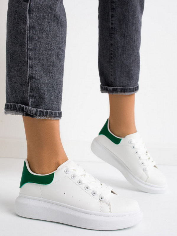 Pantofi sport cod H4 White/Green