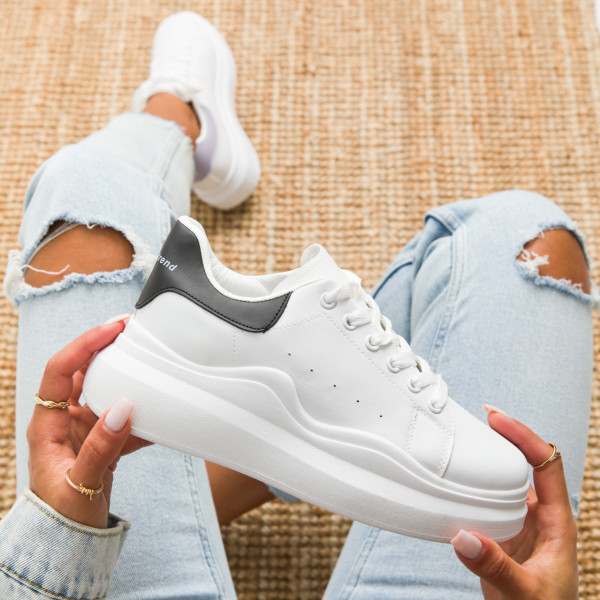 Pantofi sport cod MK01 White/Black