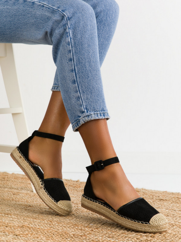 Espadrile cod PD69 Black