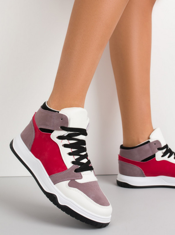 Pantofi sport cod W13-ID1596-1 White/Red